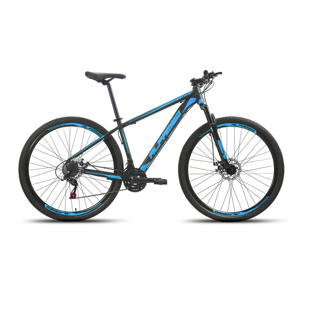 Bicicleta Alfameq Atx Disc M Aro 29 Susp. Dianteira 24 Marchas - Preto/azul