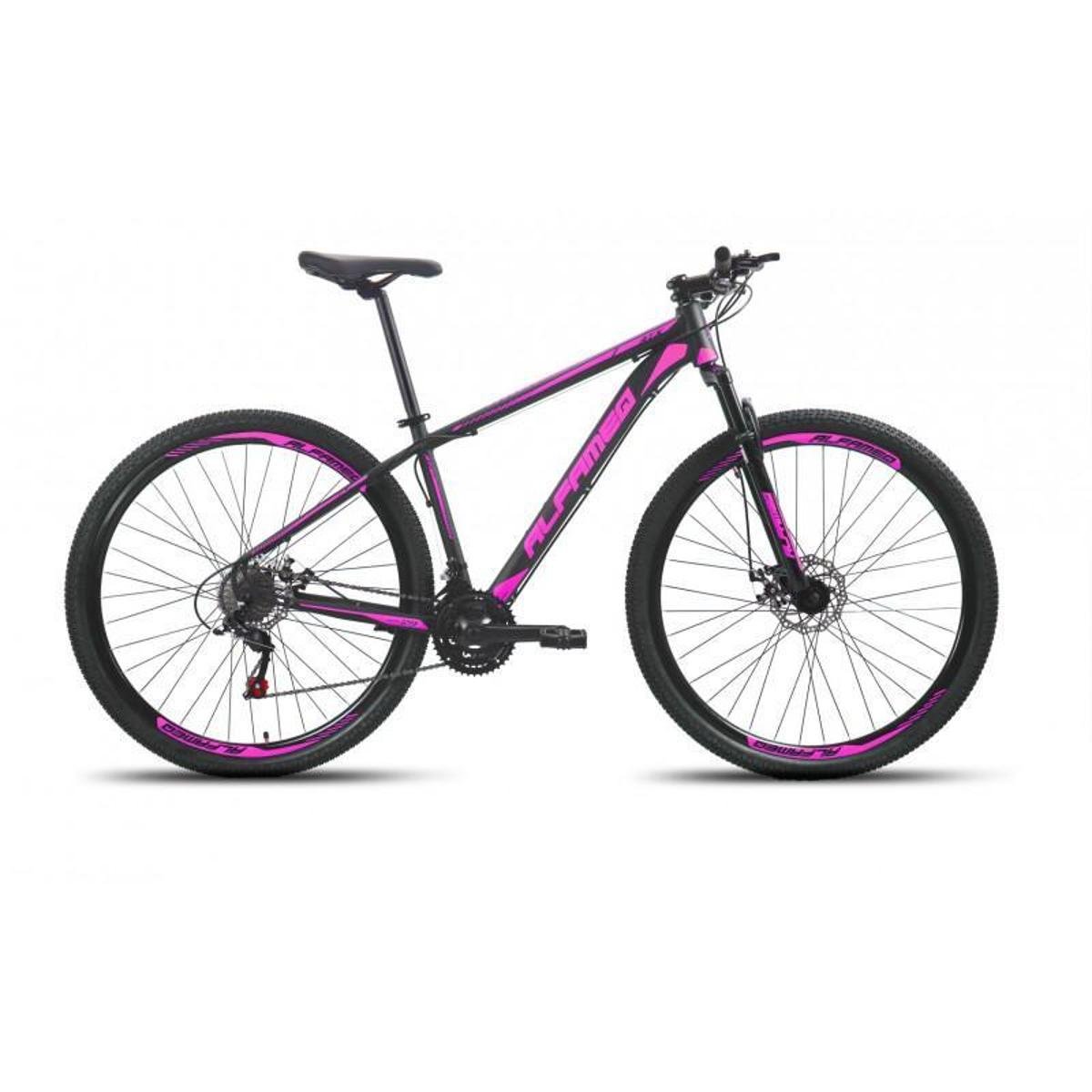 Bicicleta Alfameq Atx Disc M Aro 29 Susp. Dianteira 24 Marchas - Preto/rosa