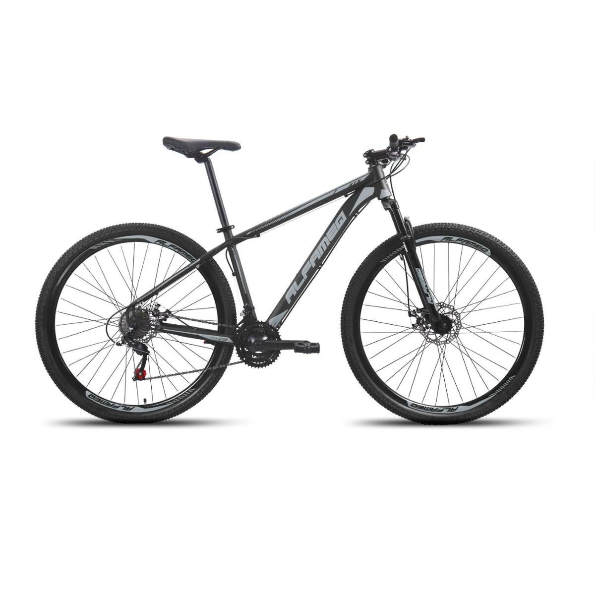 Bicicleta Alfameq Atx Disc H Aro 29 Susp. Dianteira 24 Marchas - Cinza/preto