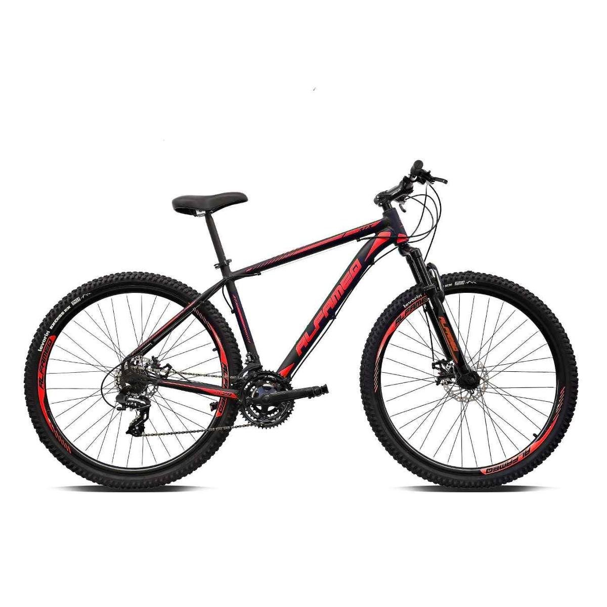 Bicicleta Alfameq Atx Disc H Aro 29 Susp. Dianteira 24 Marchas - Preto/vermelho