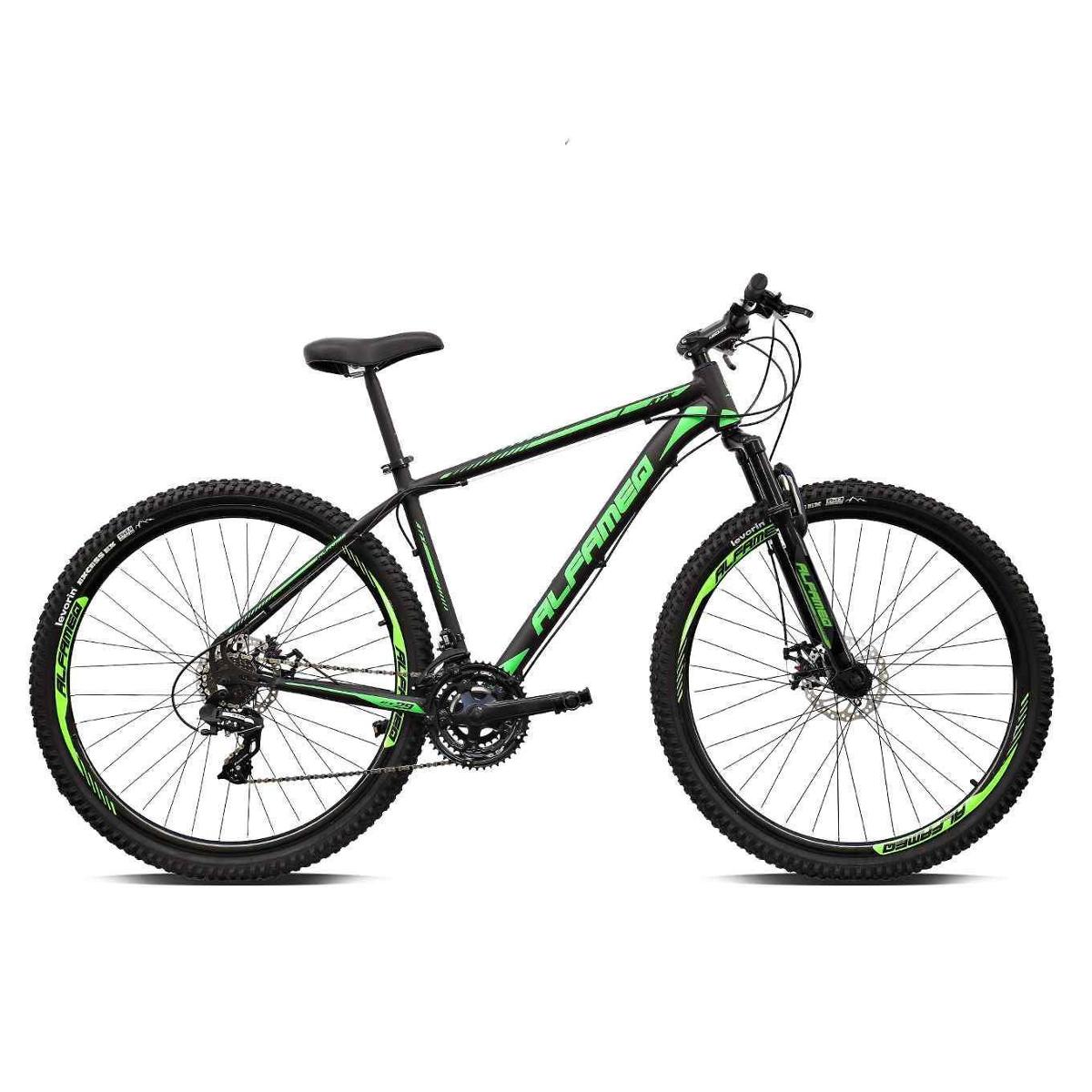 Bicicleta Alfameq Atx Disc H Aro 29 Susp. Dianteira 24 Marchas - Preto/verde