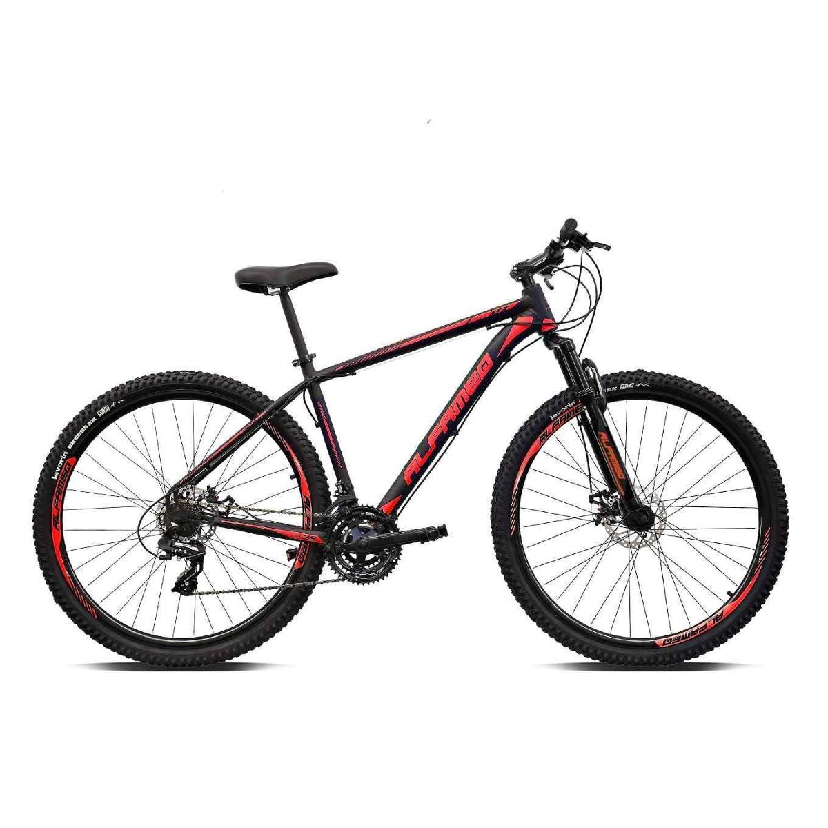 Bicicleta Alfameq Atx Disc H Aro 29 Susp. Dianteira 27 Marchas - Preto/vermelho