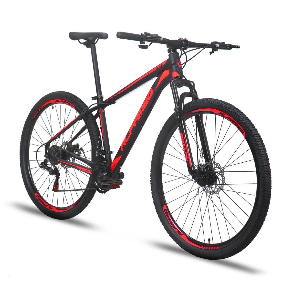 Bicicleta Alfameq Atx Aro 29 Susp. Dianteira 24 Marchas - Preto/vermelho