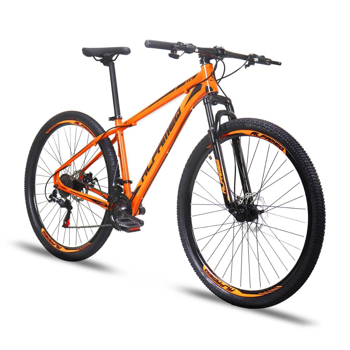 Bicicleta Alfameq Atx Aro 29 Susp. Dianteira 24 Marchas - Laranja/preto