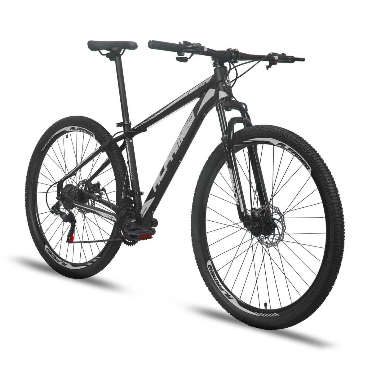 Bicicleta Alfameq Atx Disc M Aro 29 Susp. Dianteira 24 Marchas - Cinza/preto