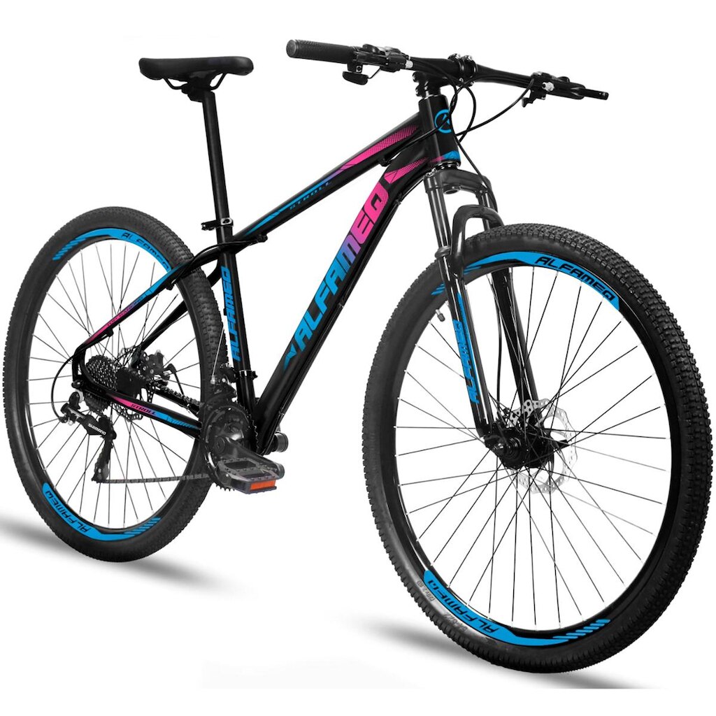 Bicicleta Aro 29 Alfameq Stroll Câmbio Shimano Freio a Disco 27 Marchas