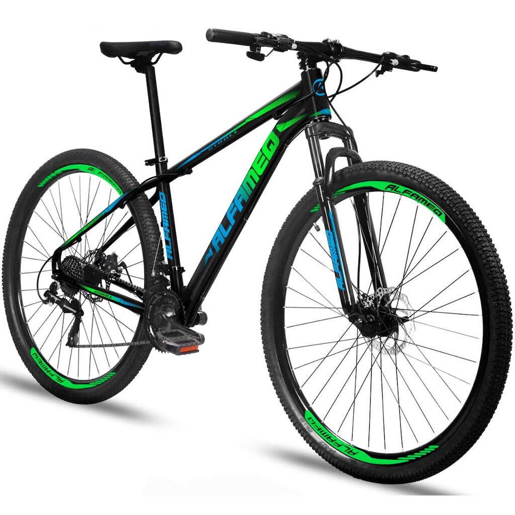 Bicicleta Aro 29 Alfameq Stroll Câmbio Shimano Freio a Disco 27 Marchas
