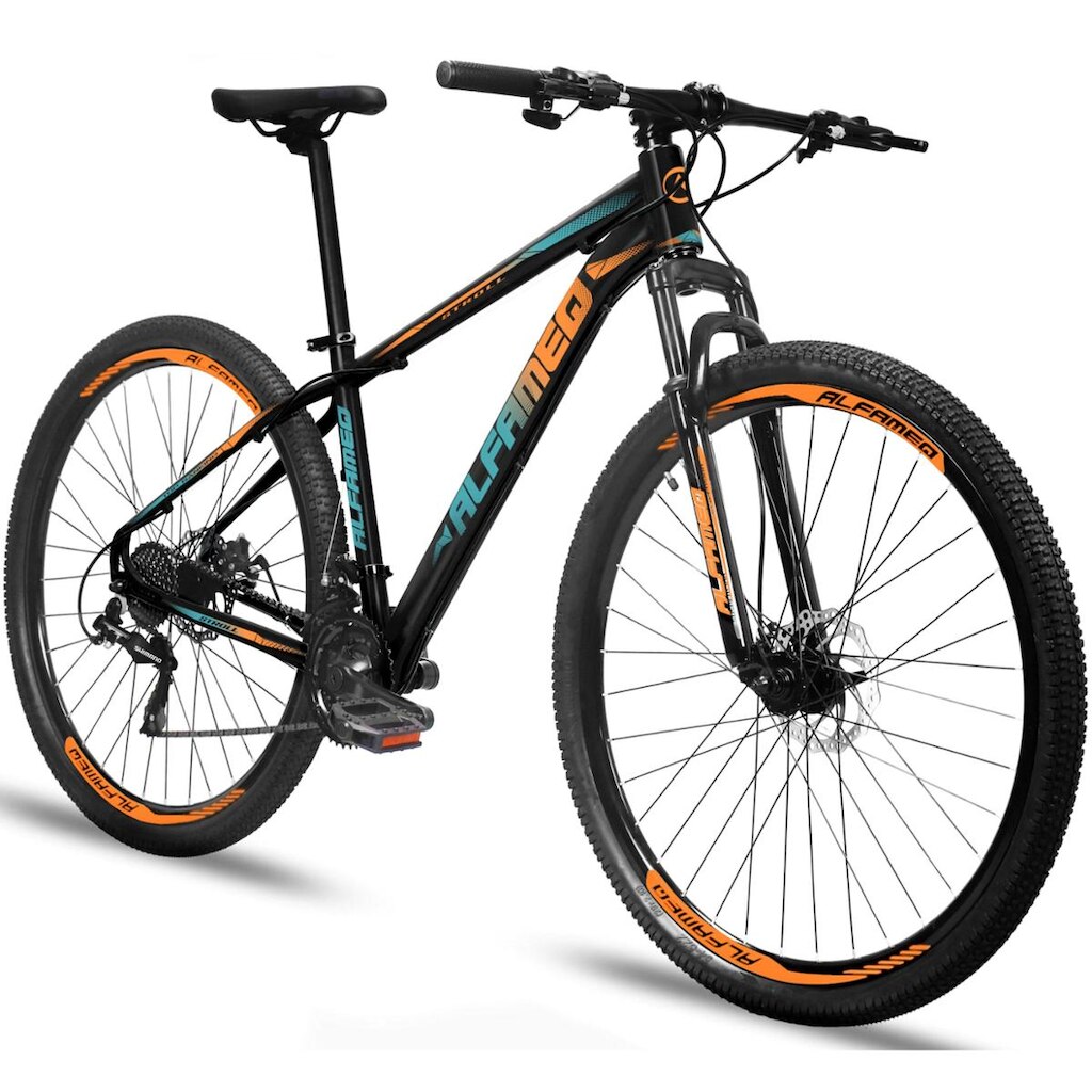 Bicicleta Aro 29 Alfameq Stroll Câmbio Shimano Freio a Disco 27 Marchas