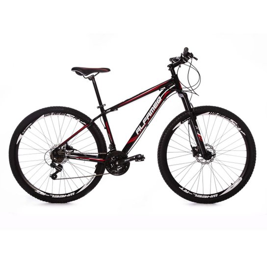 Bicicleta Aro 29 Alfameq Zahav Freio a Disco Hidráulico 27V Quadro 17 - Preto+Vermelho Menor preço em Bicicleta Aro 29 Alfameq Zahav Freio a Disco Hidráulico 27V Quadro 17 - Preto+Vermelho