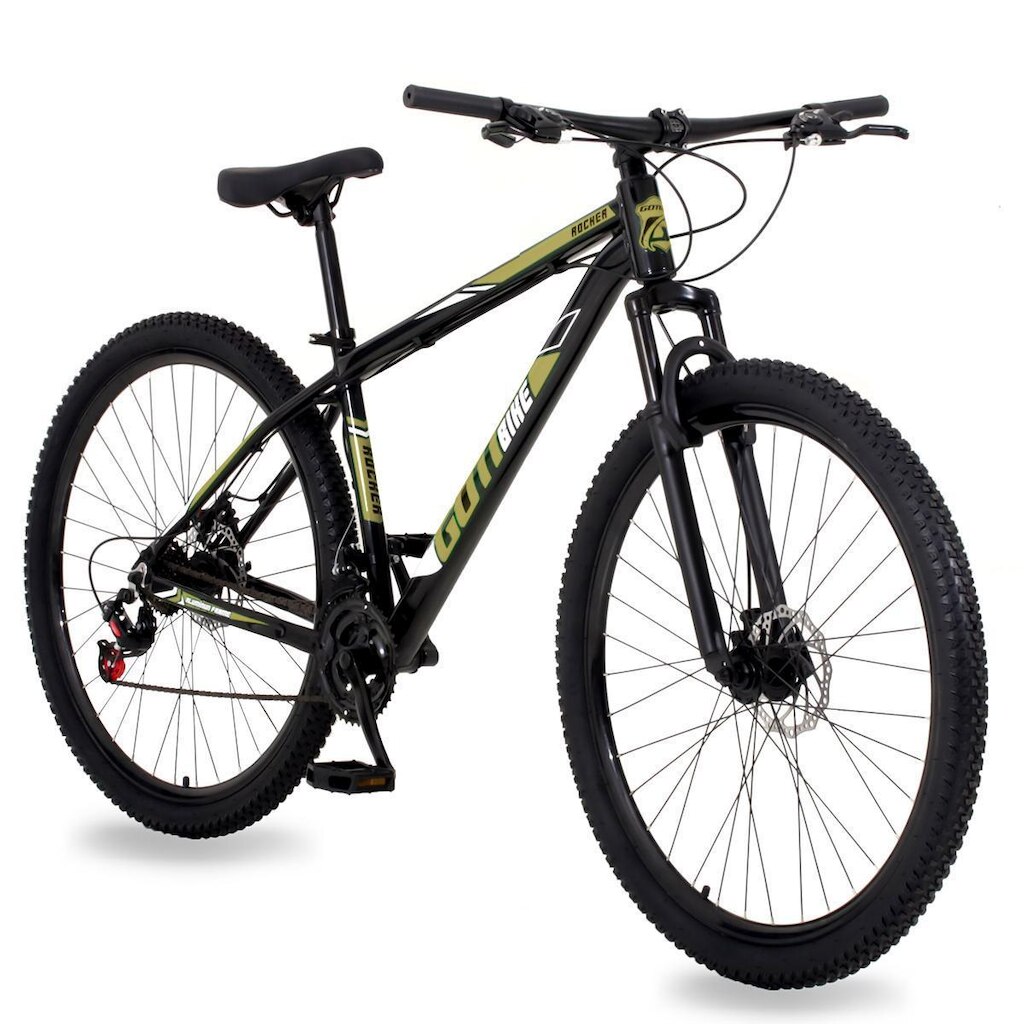 Bicicleta Aro 29 Alumínio 24v Rocker Freio a Disco Susp Gott