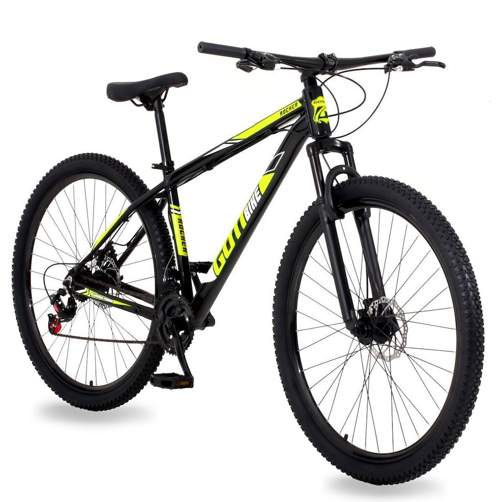 Bicicleta Aro 29 Alumínio 24v Rocker Freio a Disco Susp Gott