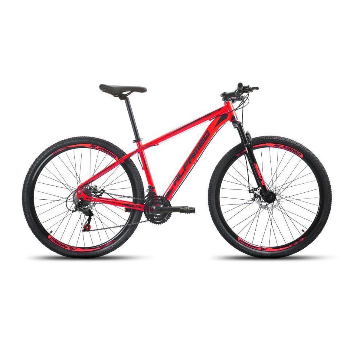 Bicicleta Alfameq Atx Disc M Aro 29 Susp. Dianteira 21 Marchas - Vermelho/preto