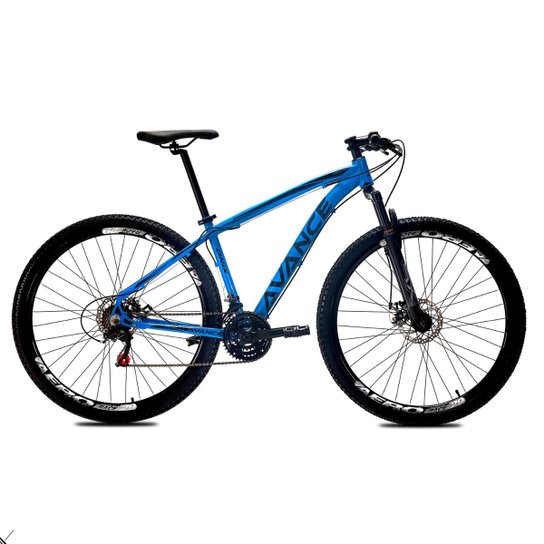 Bicicleta Aro 29 Avance Onix 24v Câmbios Importados Mecânico - Azul Menor preço em Bicicleta Aro 29 Avance Onix 24v Câmbios Importados Mecânico - Azul
