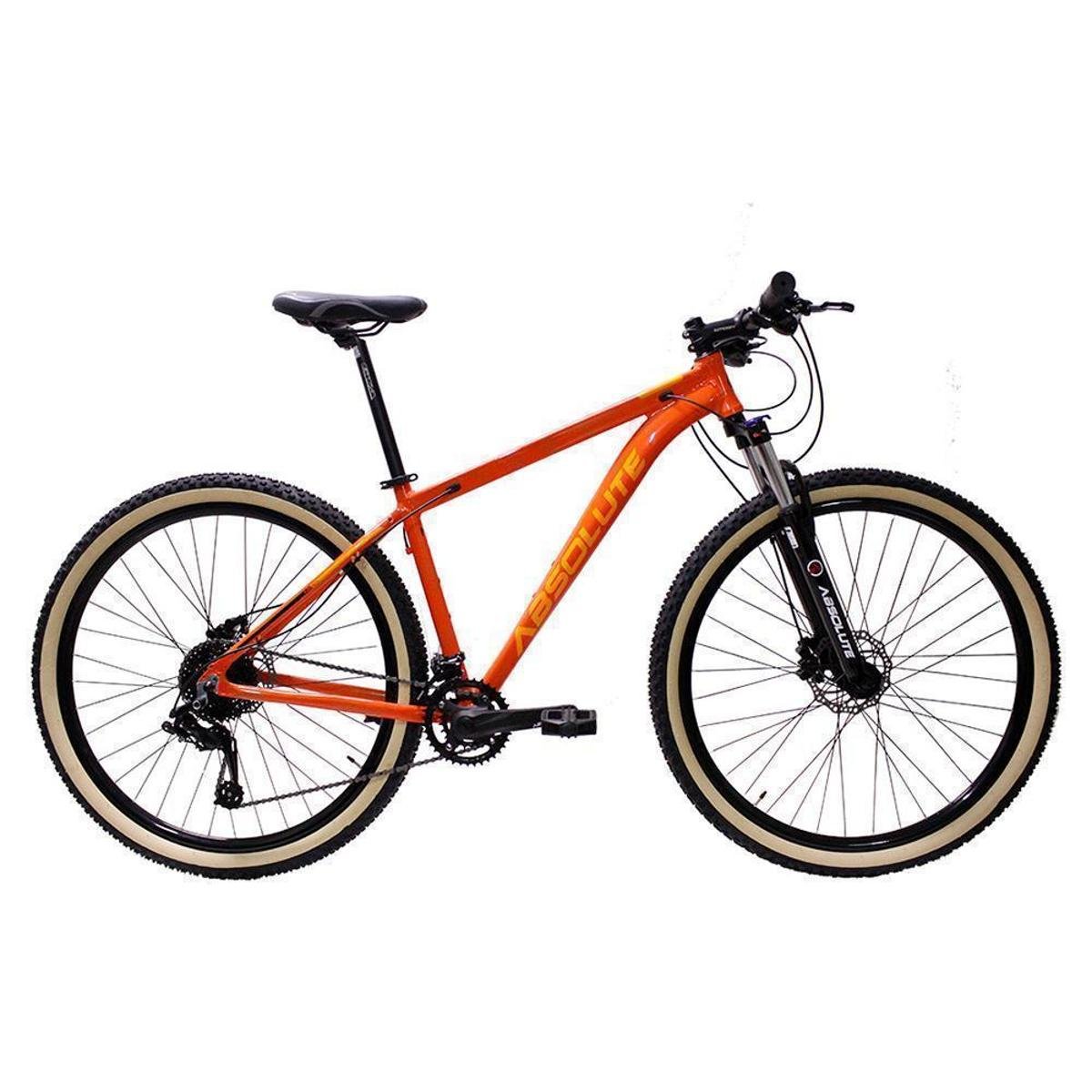 Bicicleta Aro 29 Bike Absolute Nero IV 18 Marchas Suspensão Com Trava Freios
