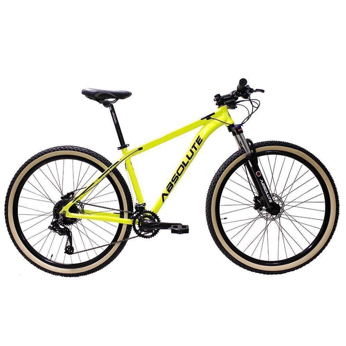 Bicicleta Aro 29 Bike Absolute Nero IV 18 Marchas Suspensão Com Trava Freios