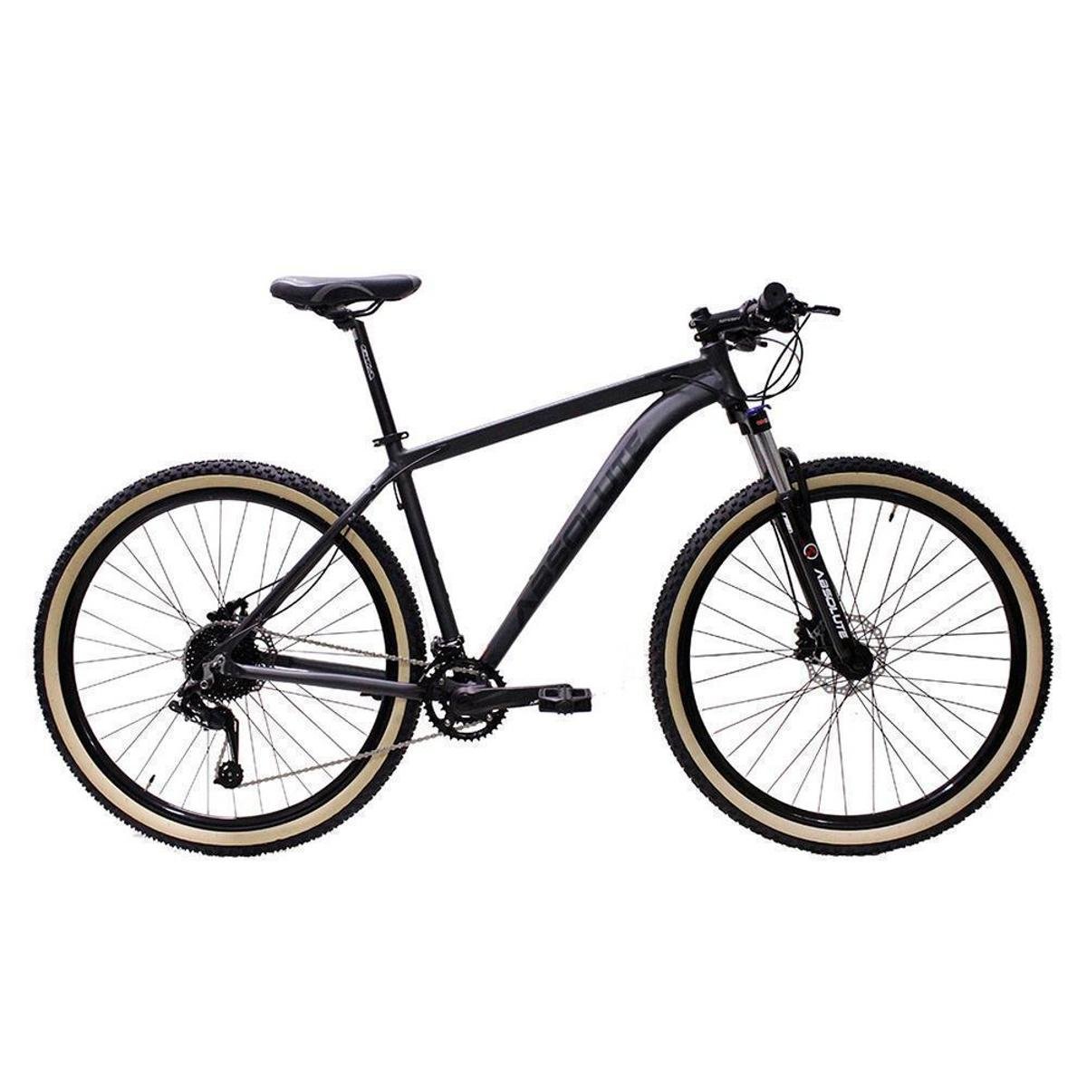 Bicicleta Aro 29 Bike Absolute Nero IV 18 Marchas Suspensão Com Trava Freios