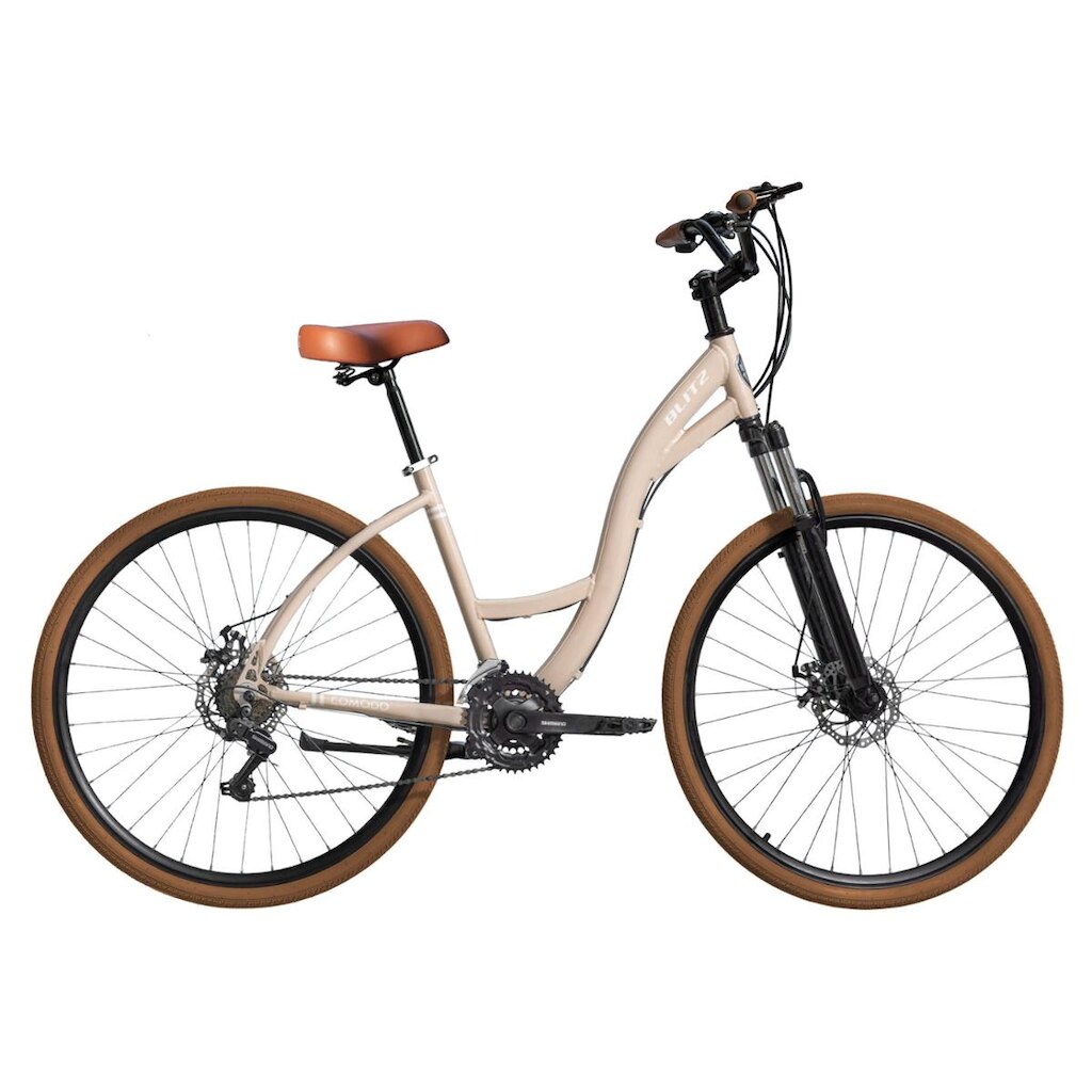 Bicicleta Aro 29 BLITZ Comodo Alum. Full Shimano 21v Freios a Disco com Suspensão