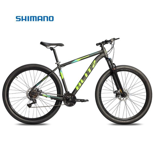 Bicicleta Aro 29 BLITZ Pontal Alumínio Shimano 21v Freios a Disco - Preto é ruim? Bicicleta Aro 29 BLITZ Pontal Alumínio Shimano 21v Freios a Disco - Preto é boa?