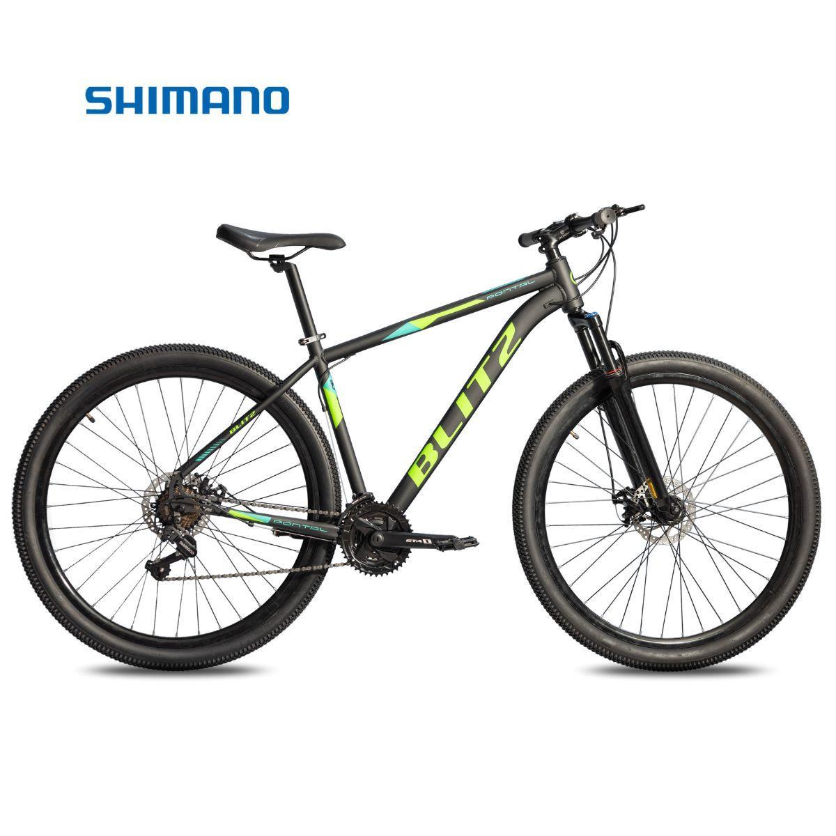 Bicicleta Aro 29 BLITZ Pontal Alumínio Shimano 21v Freios a Disco