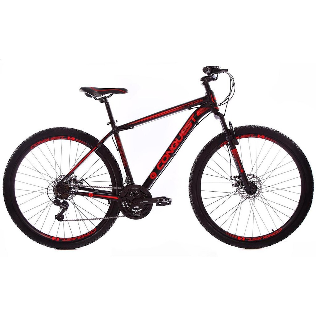 Bicicleta Aro 29 Conquest 21 Marchas Freios a Disco Câmbios Shimano