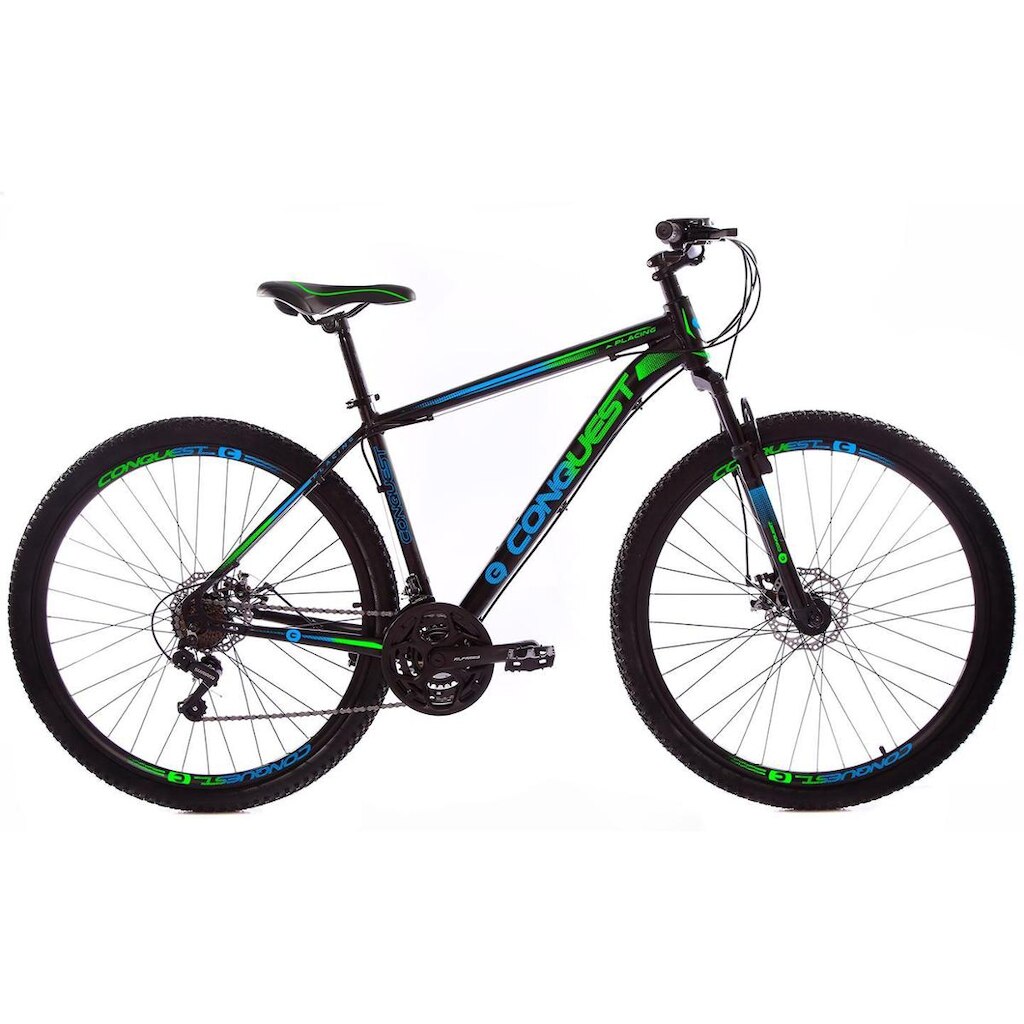 Bicicleta Aro 29 Conquest 21 Marchas Freios a Disco Câmbios Shimano
