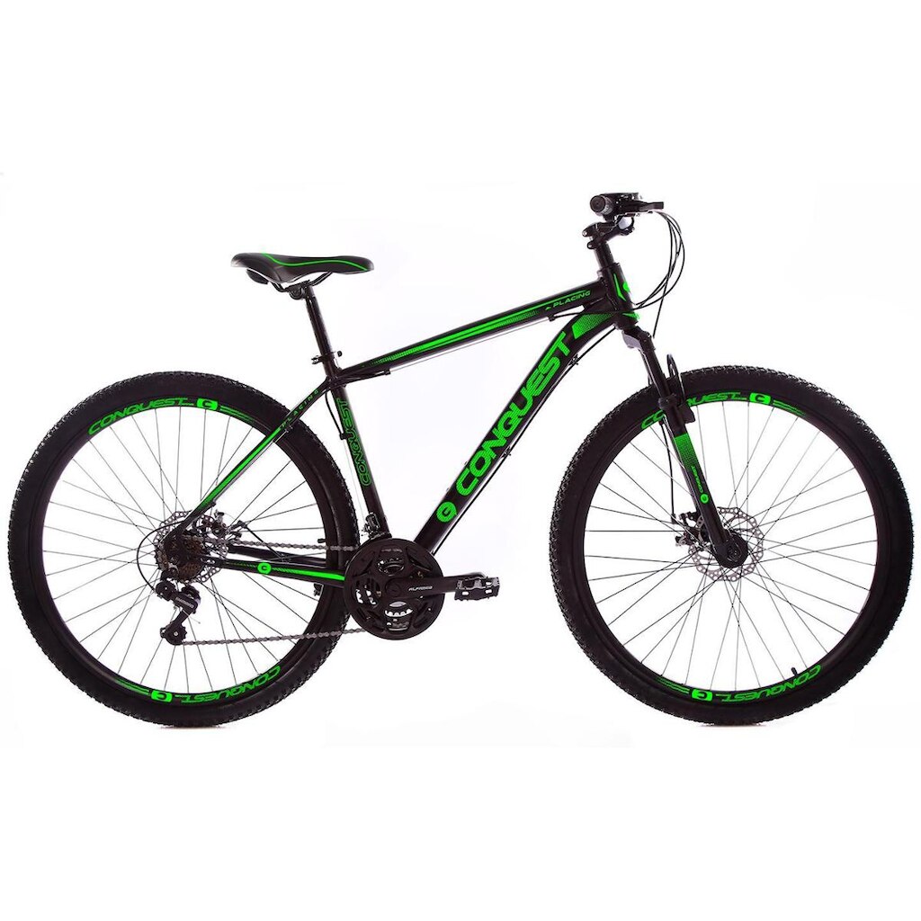 Bicicleta Aro 29 Conquest 21 Marchas Freios a Disco Câmbios Shimano