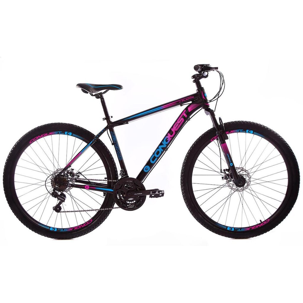 Bicicleta Aro 29 Conquest 21 Marchas Freios a Disco Câmbios Shimano
