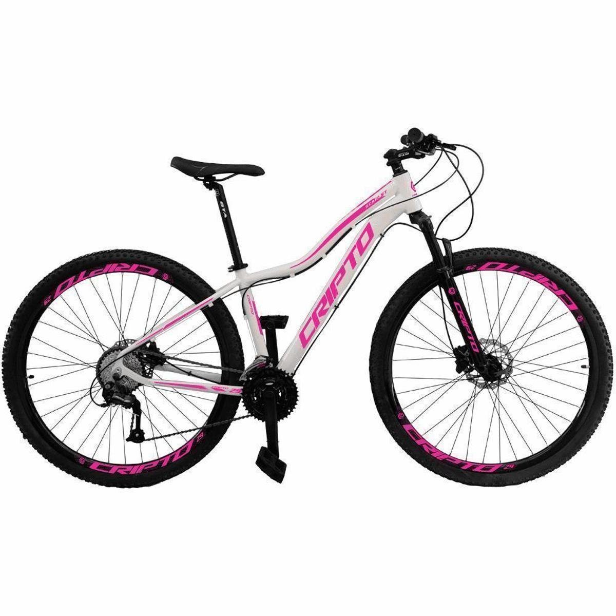 Bicicleta Aro 29 Cripto 24 Marchas Shimano e Freio a Disco Menor preço em Bicicleta Aro 29 Cripto 24 Marchas Shimano e Freio a Disco