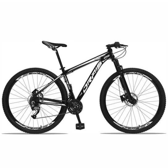 Bicicleta Aro 29 Drais 27 Marchas Câmbio Shimano 32r - Preto+Branco Menor preço em Bicicleta Aro 29 Drais 27 Marchas Câmbio Shimano 32r - Preto+Branco