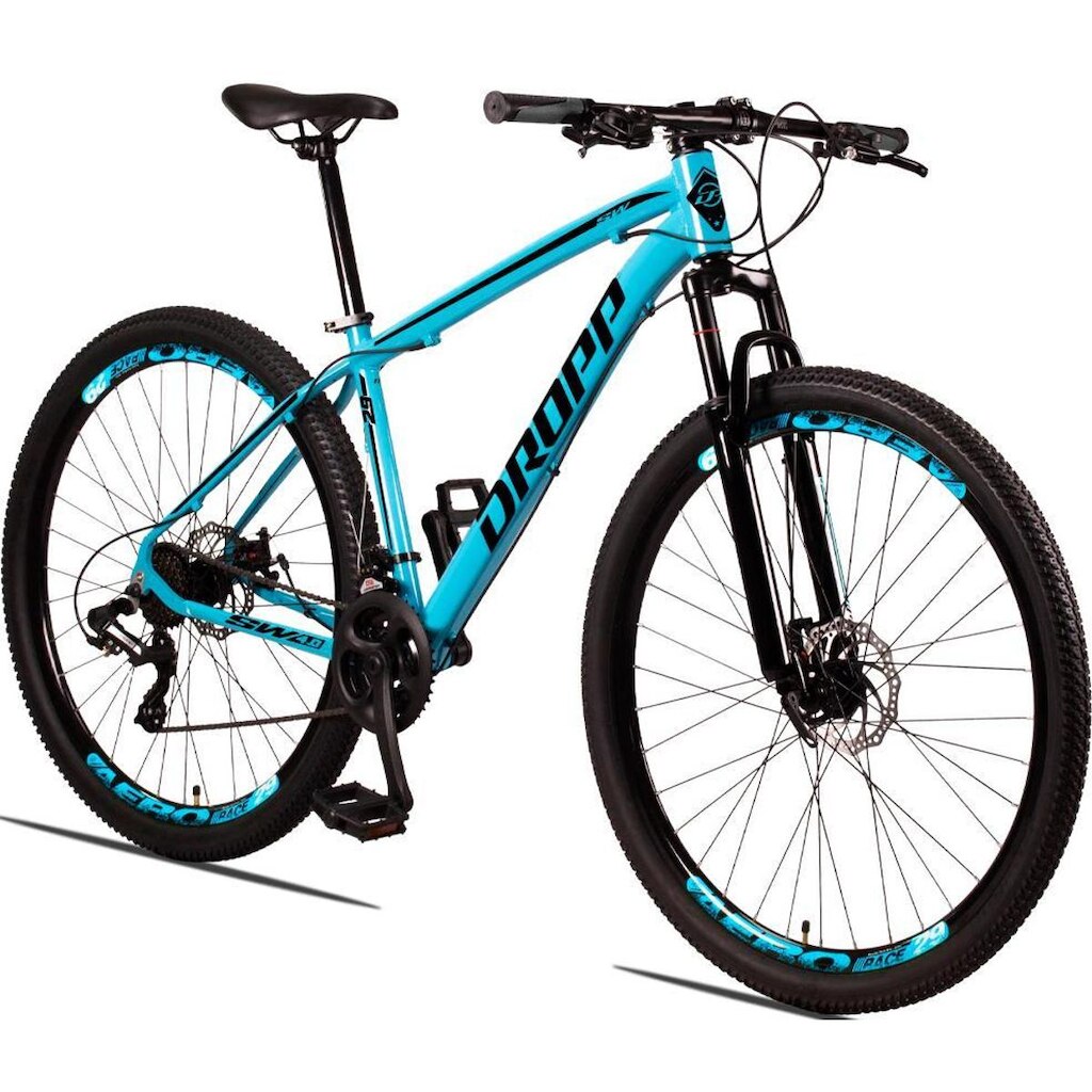 Bicicleta Aro 29 Dropp Nets 24 Vel Câmbio Shimano Quadro Alumínio MTB