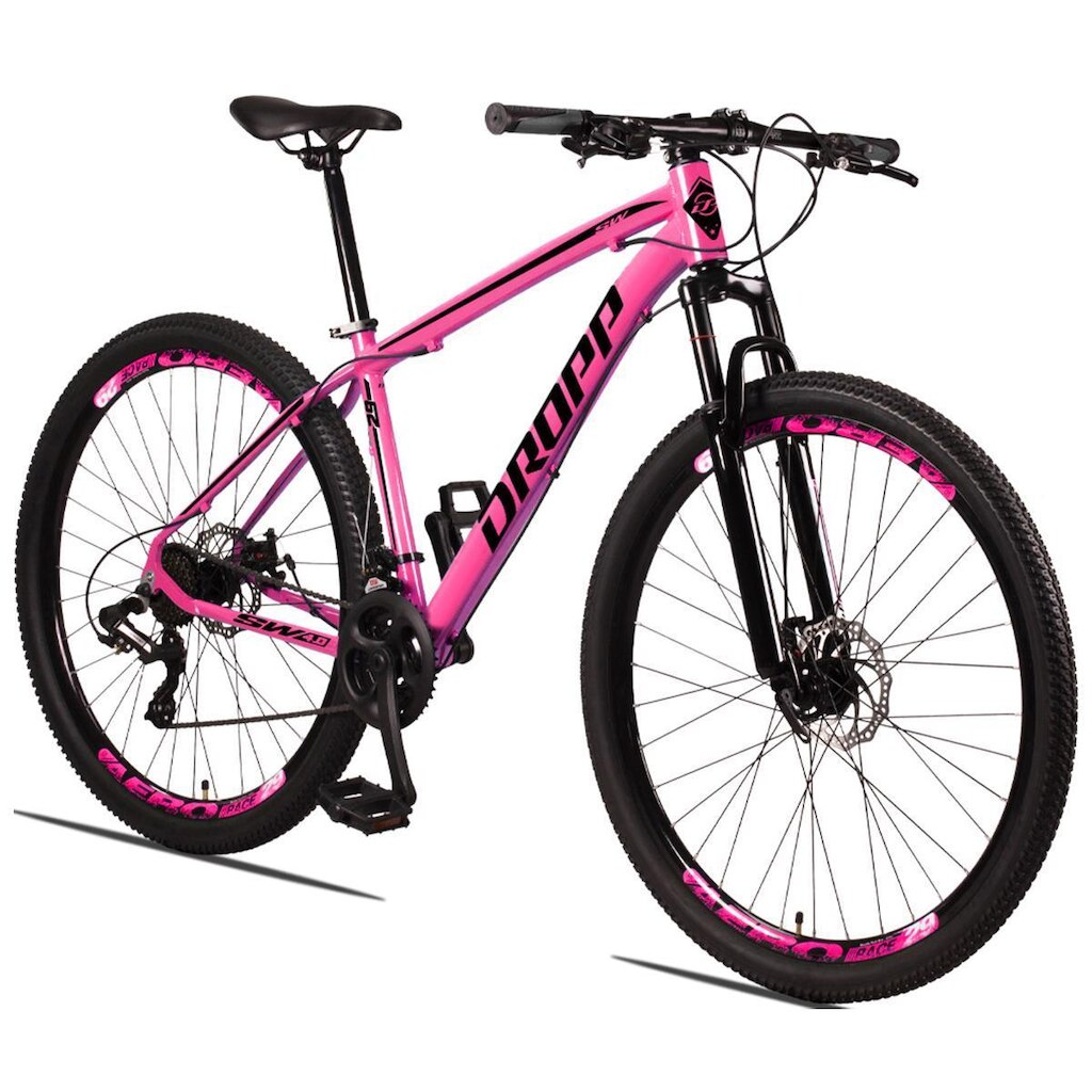 Bicicleta Aro 29 Dropp Nets 24 Vel Câmbio Shimano Quadro Alumínio MTB