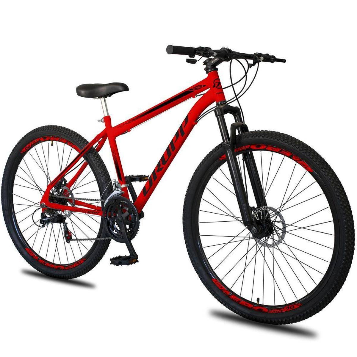 Bicicleta Dropp Sport Disc M Aro 29 Susp. Dianteira 21 Marchas - Vermelho/preto