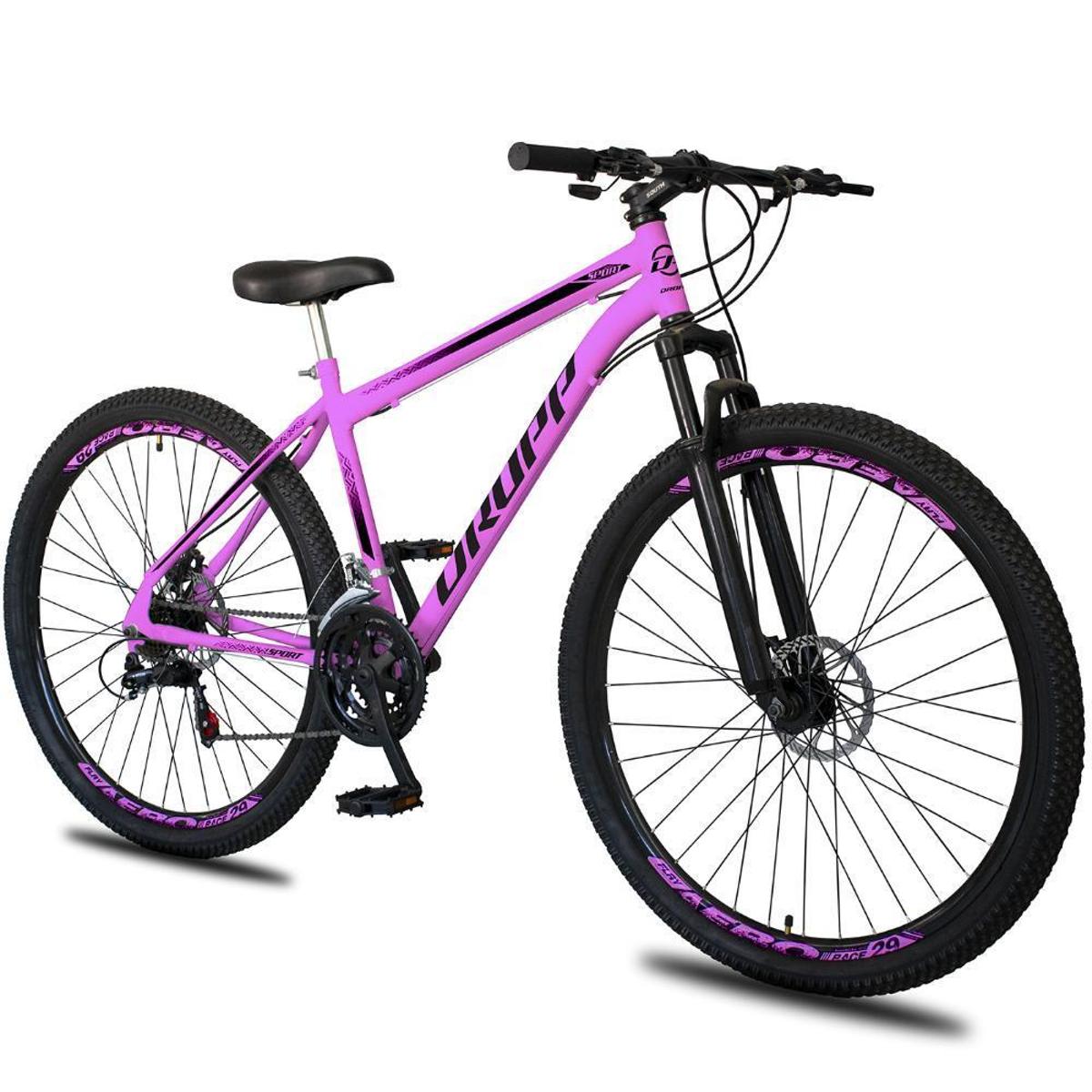 Bicicleta Dropp Sport Disc M Aro 29 Susp. Dianteira 21 Marchas - Rosa/preto