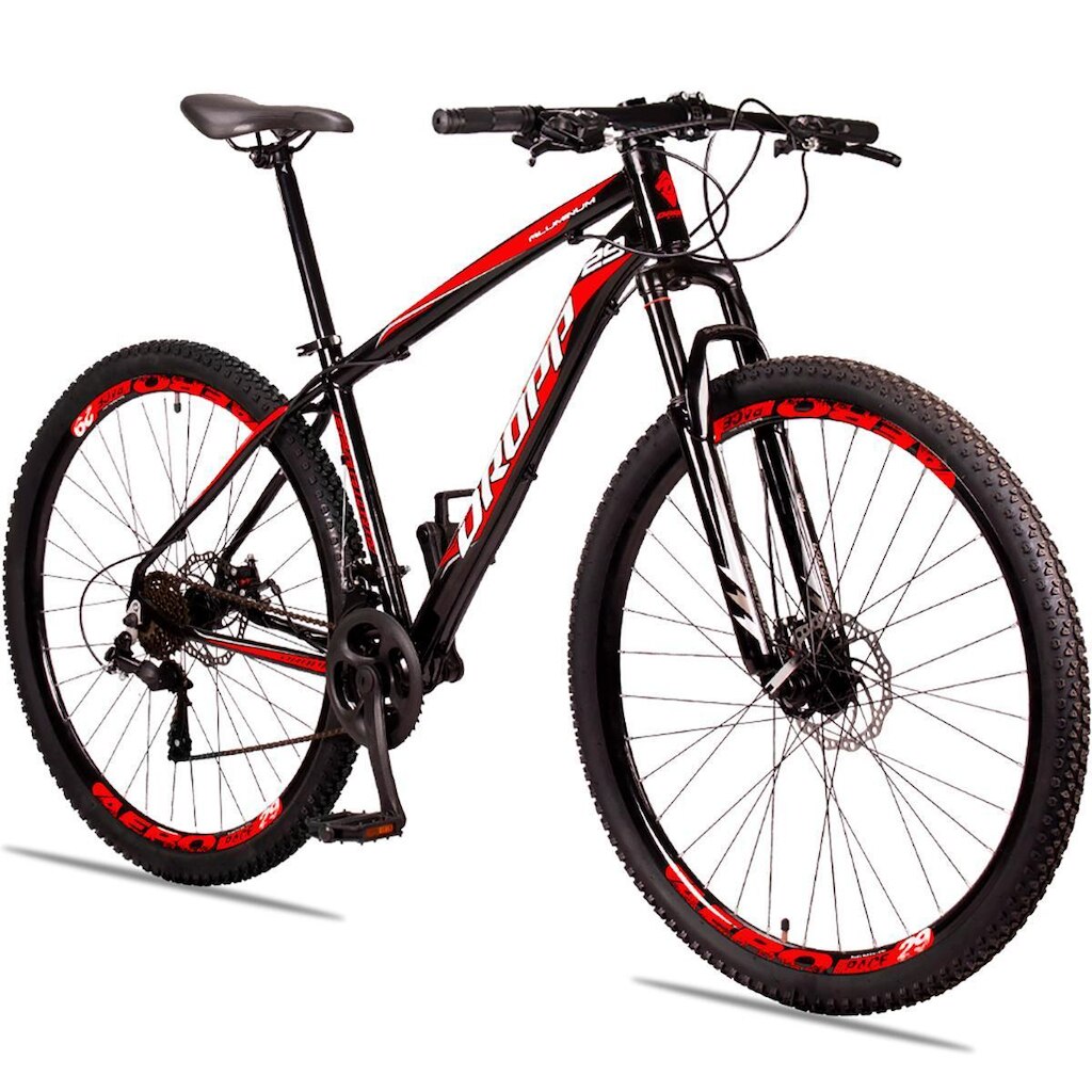 Bicicleta aro 29 Dropp X-PRO Alumínio 21 Vel Marchas Freios a Disco