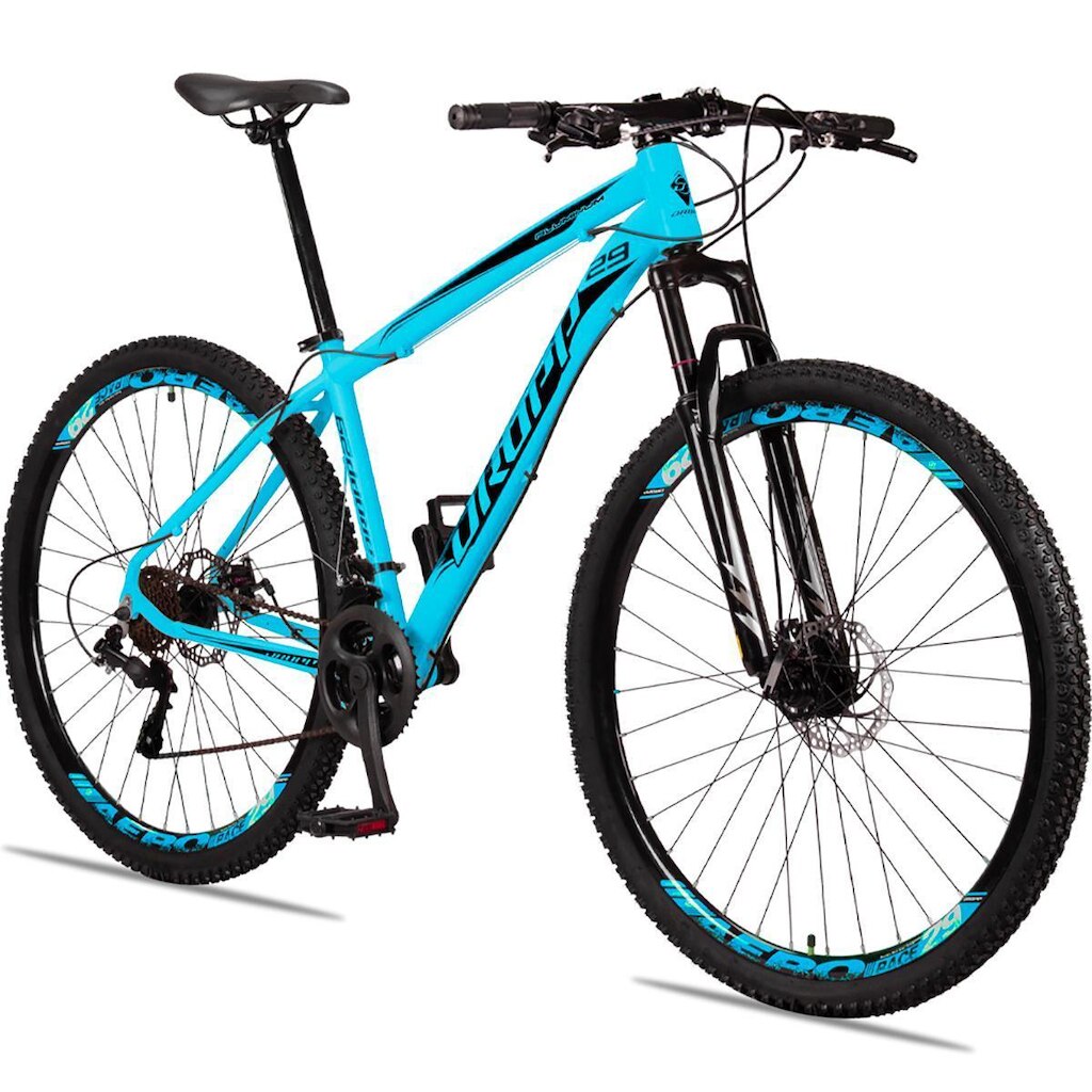 Bicicleta aro 29 Dropp X-PRO Alumínio 21 Vel Marchas Freios a Disco