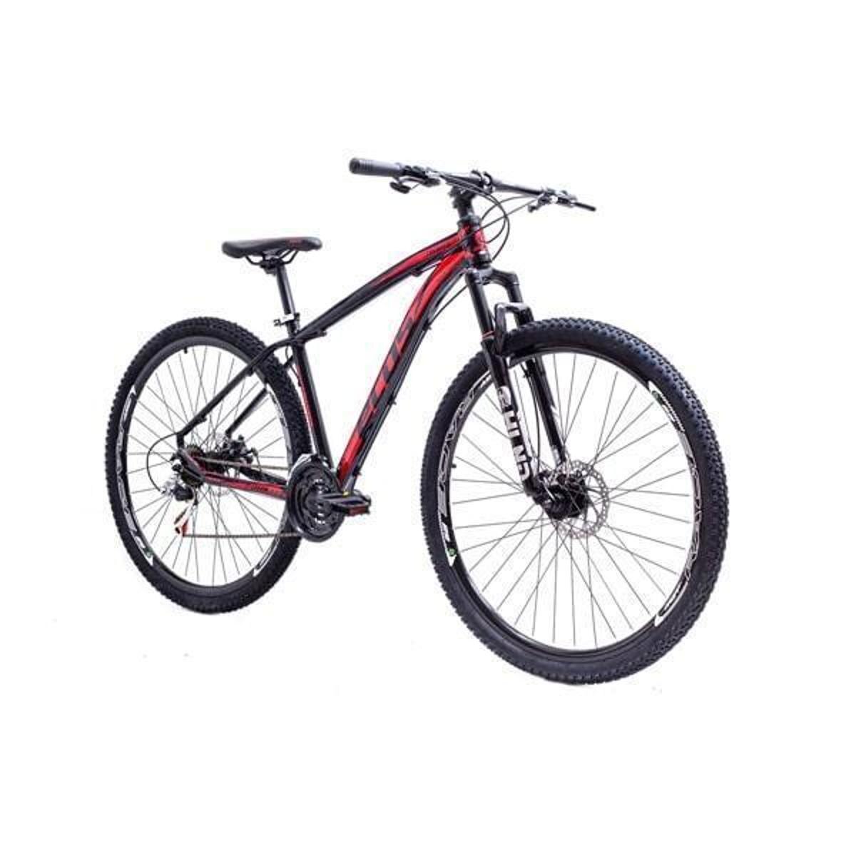 Bicicleta Ecos Touareg Aro 29 Susp. Dianteira 24 Marchas - Preto/vermelho