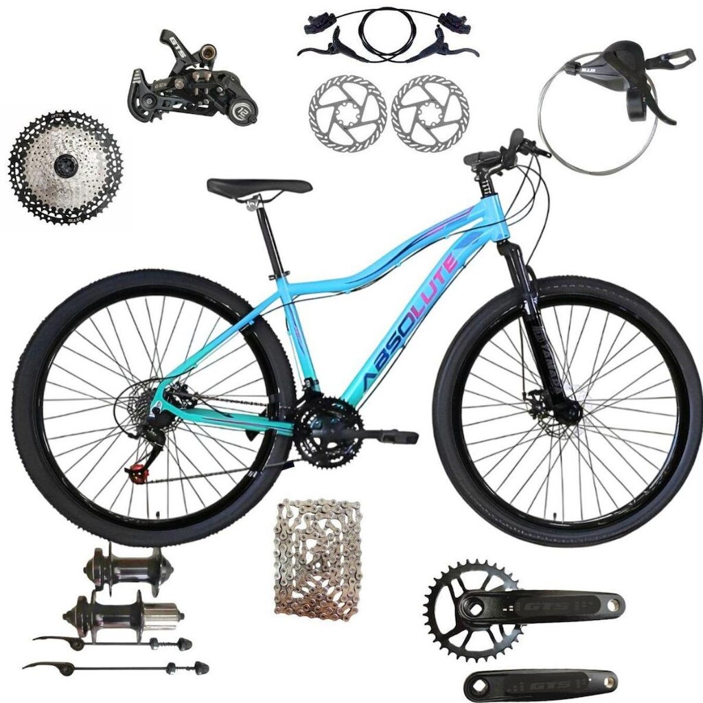 Bicicleta Aro 29 Feminina Absolute Hera 12v Alumínio Freios Hidráulico Suspensão