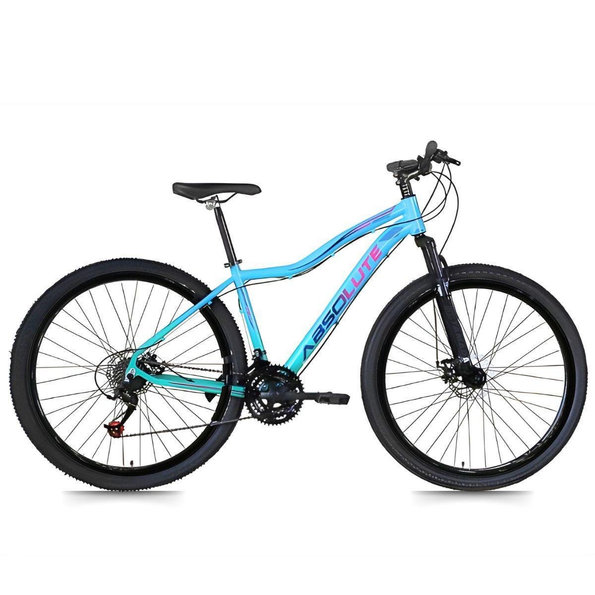 Bicicleta Absolute Hera Sport Disc H Aro 29 Susp. Dianteira 21 Marchas - Azul/verde