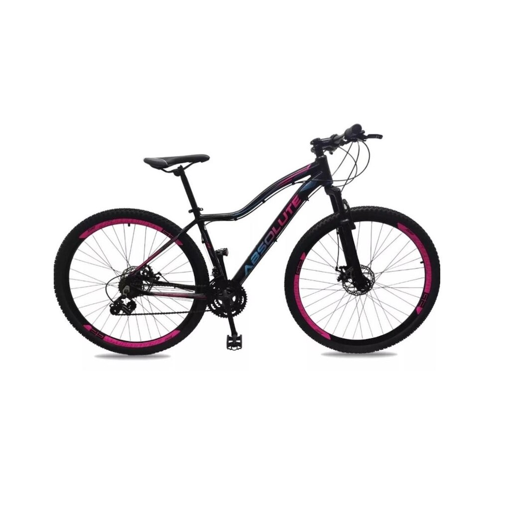 Bicicleta Aro 29 Feminina Absolute Hera Alumínio 21v Freio a Disco Suspensão Dianteira Mtb