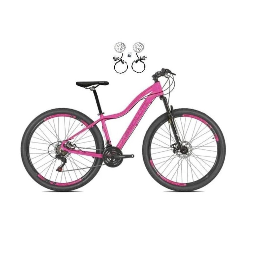 Bicicleta Aro 29 Feminina Absolute Hera Alumínio 24v Freio a Disco Hidráulico(óleo) Suspensão Diant.