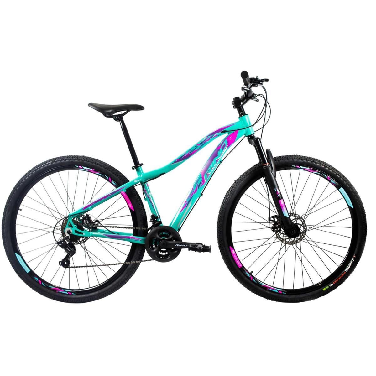 Bicicleta Rino Monalisa Aro 29 Susp. Dianteira 21 Marchas - Verde