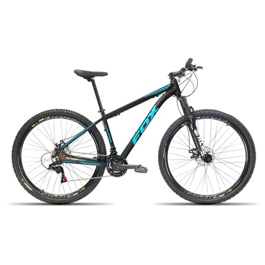 Bicicleta Aro 29 Fox 24 Velocidades Cambios Shimano - Preto+Azul