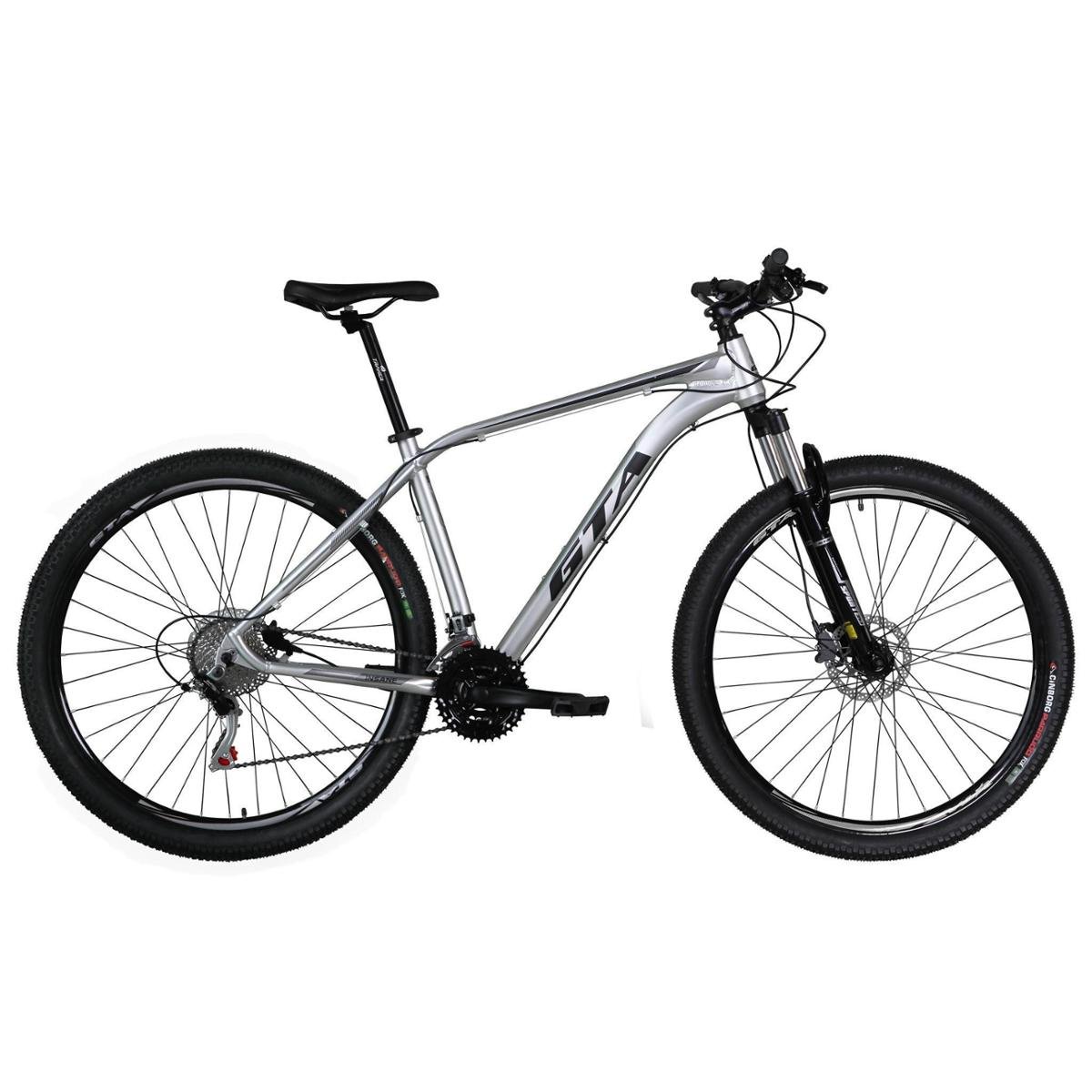 Bicicleta Aro 29 GTA Insane Câmbios Shimano 24v K7 Freios a Disco Hidráulicos Suspensão Com Trava Menor preço em Bicicleta Aro 29 GTA Insane Câmbios Shimano 24v K7 Freios a Disco Hidráulicos Suspensão Com Trava