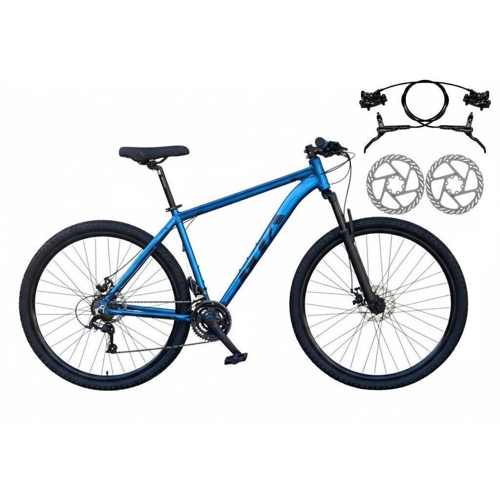 Bicicleta Aro 29 Gta Start 21v Alumínio Freio a Disco Hidráulico  Garfo Suspensão