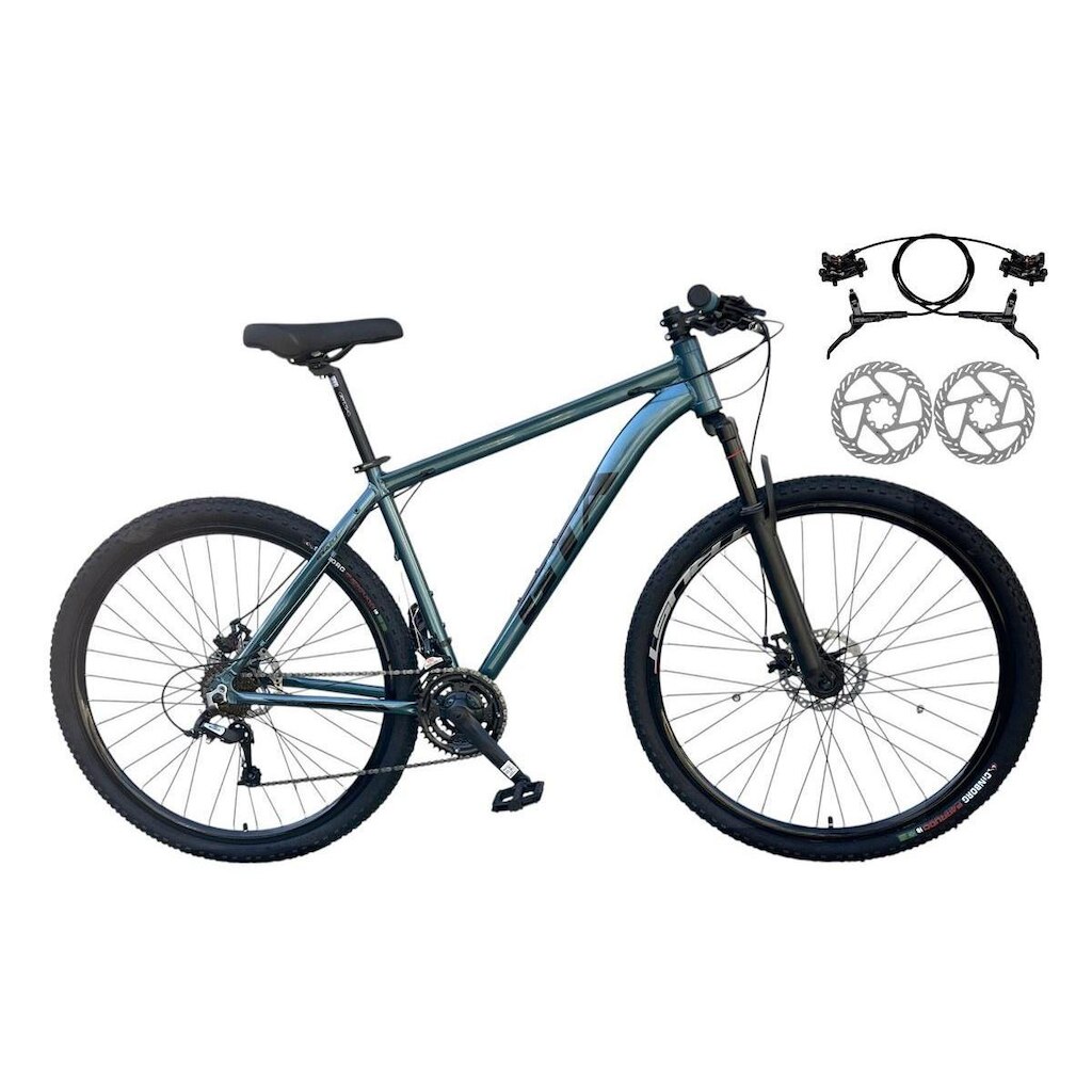 Bicicleta Aro 29 Gta Start 21v Alumínio Freio a Disco Hidráulico  Garfo Suspensão