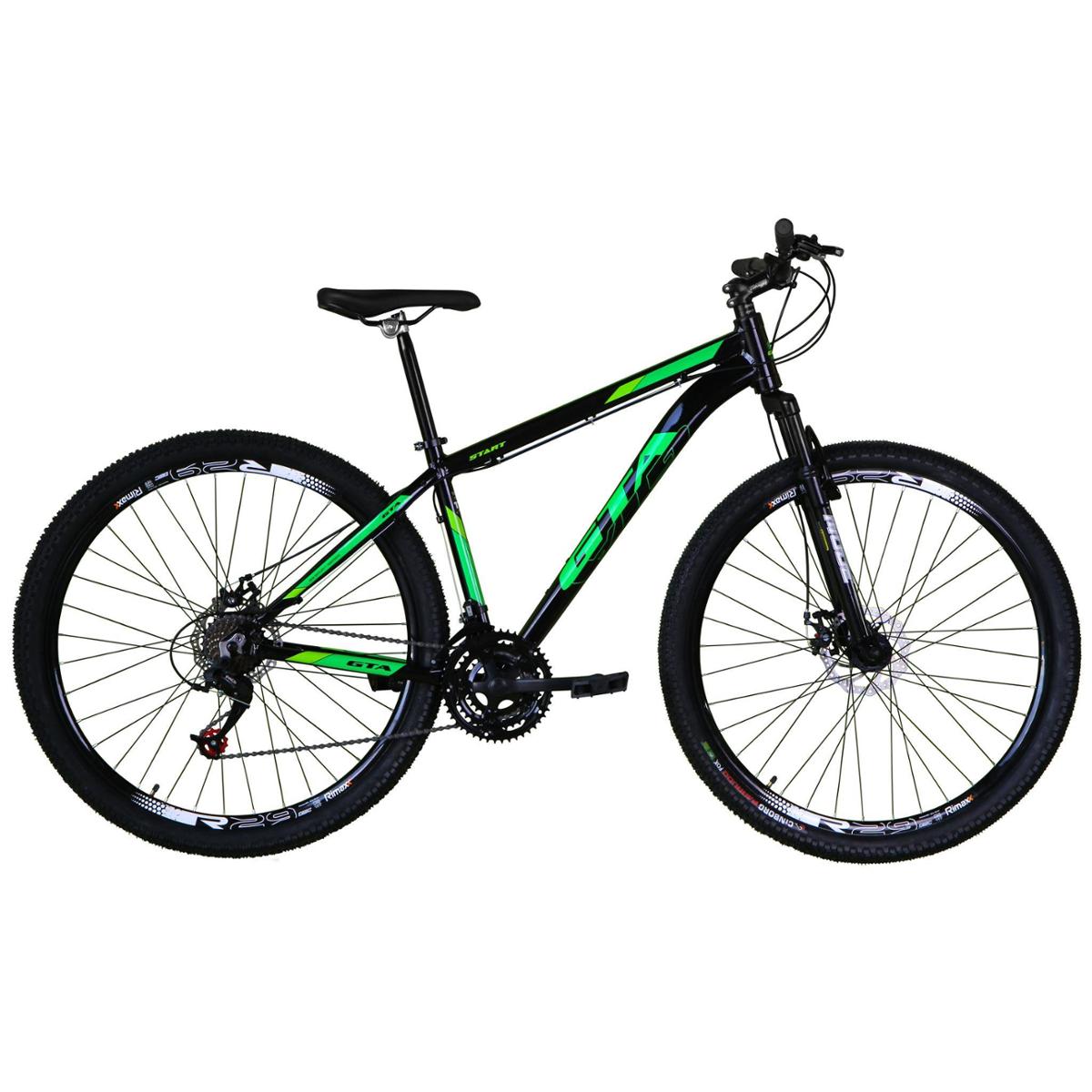 Bicicleta Gta Bike Start Plus Disc H Aro 29 Susp. Dianteira 21 Marchas - Preto/verde