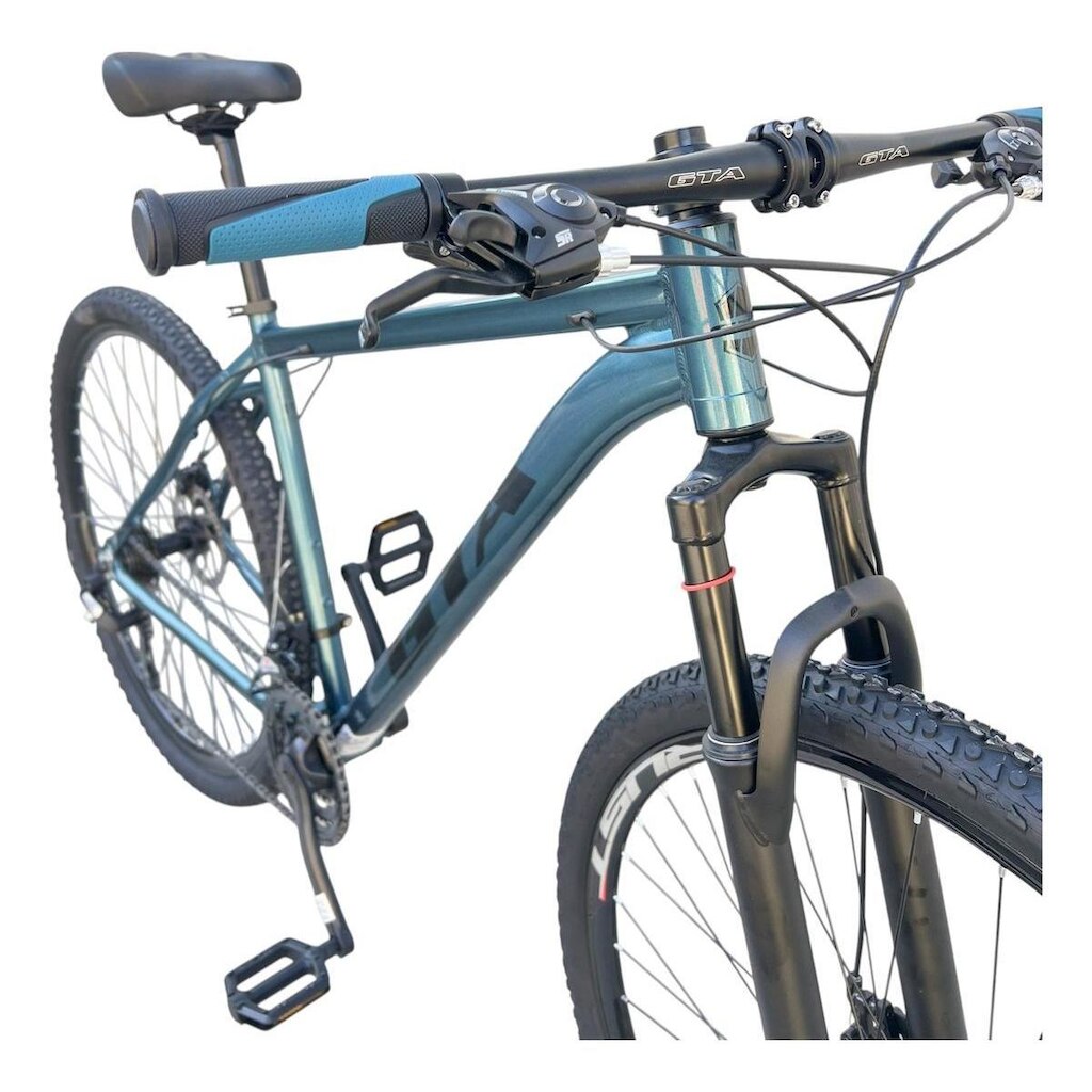 Bicicleta Aro 29 Gta Start Aluminio Kit 2x9 Gta Sunrun Freio Disco K7 Garfo com Trava