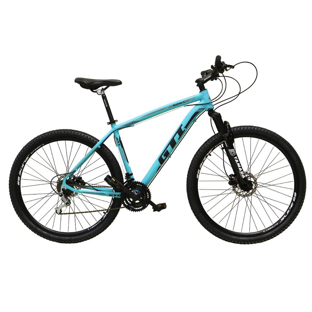 Bicicleta Aro 29 Gti Roma 21v Alumínio Freios a Disco Hidráulicos Suspensão Dianteira Mtb