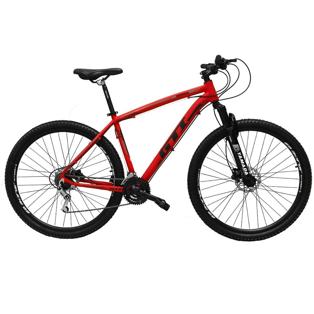 Bicicleta Aro 29 Gti Roma 24V Alumínio Freios a Disco Hidráulicos Suspensão Dianteira Mtb