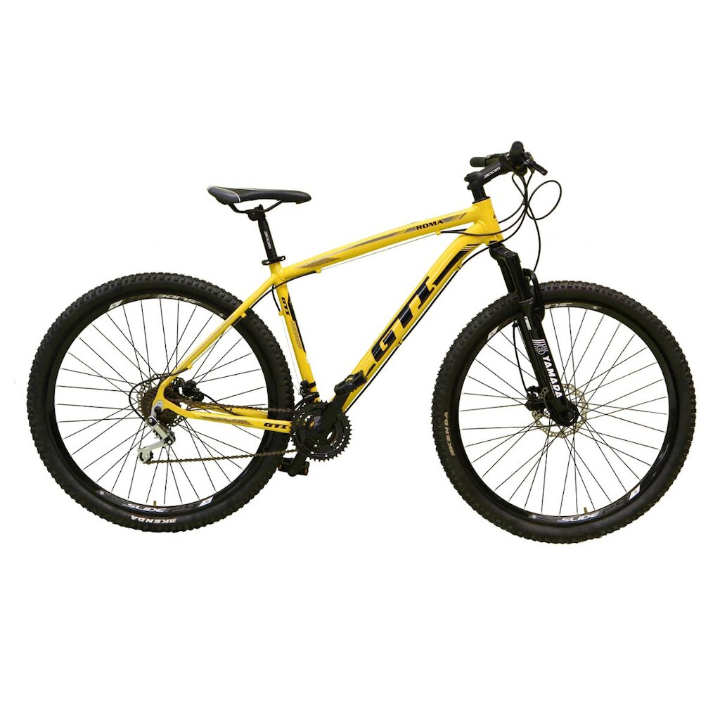 Bicicleta Aro 29 Gti Roma 24V Alumínio Freios a Disco Hidráulicos Suspensão Dianteira Mtb